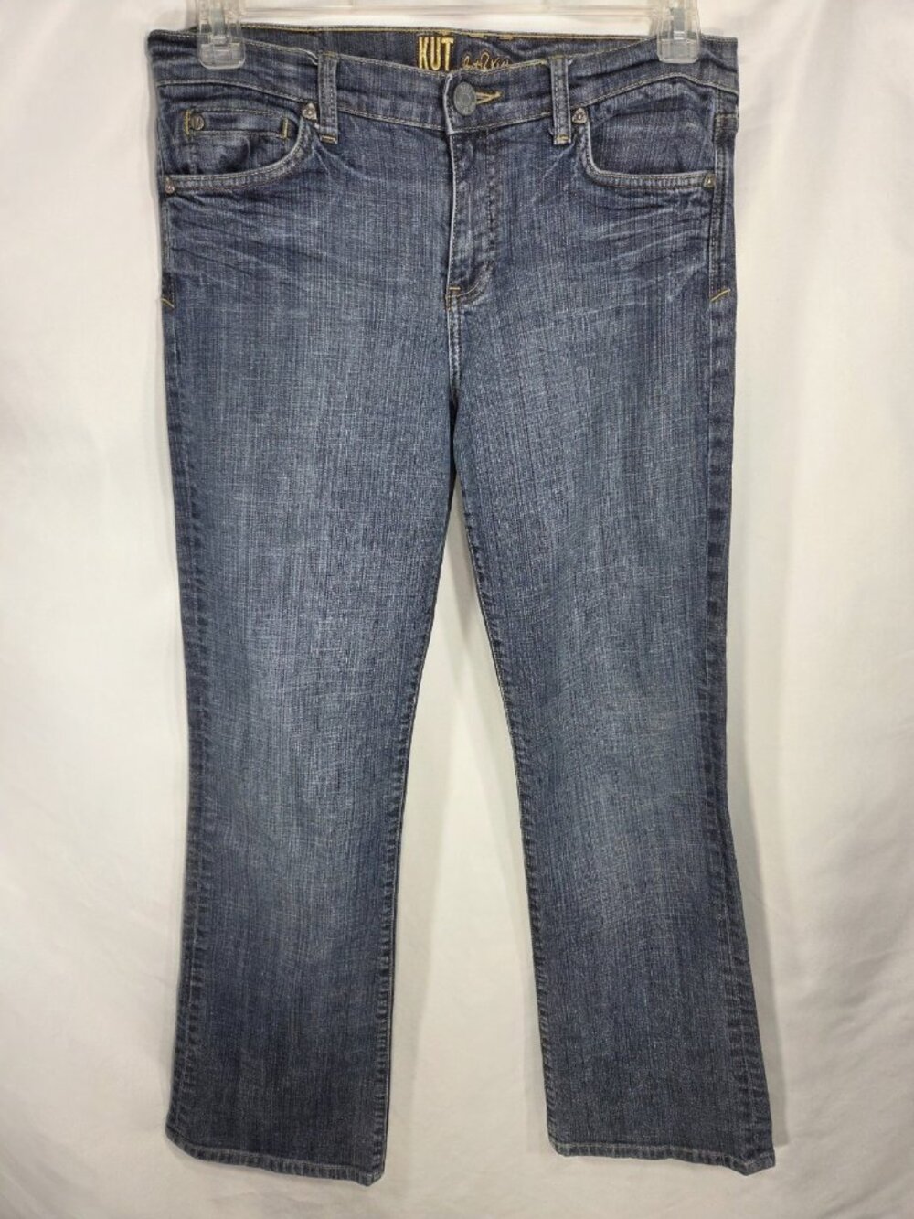 Kut from The Kloth Classic Boot Cut 5 Pocket Cotton Denim Blue Jeans Size 10